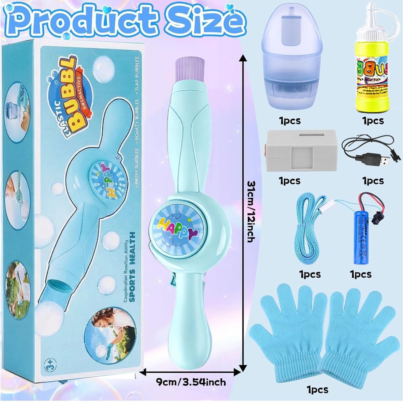 Rechargeable Automatic Fog Bubble Machine - Electric Smoke Maker for Parties & E