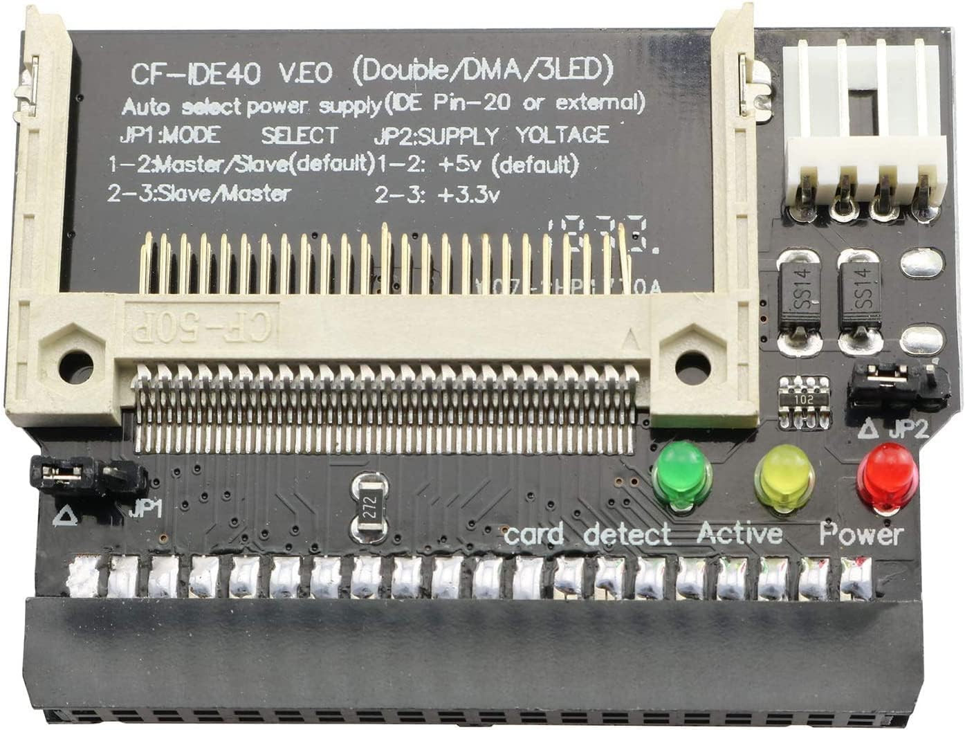 TAODAN CF to 40-Pin IDE Adapter Compact Flash CF to IDE Bootable Converter