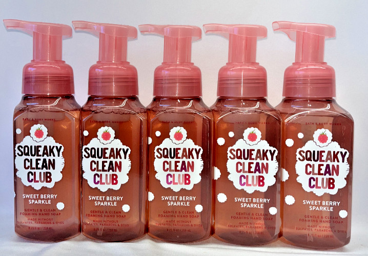 5 Sweet Berry Sparkle Bath & Body Works Gentle Foaming Hand Soap 8.75 fl oz