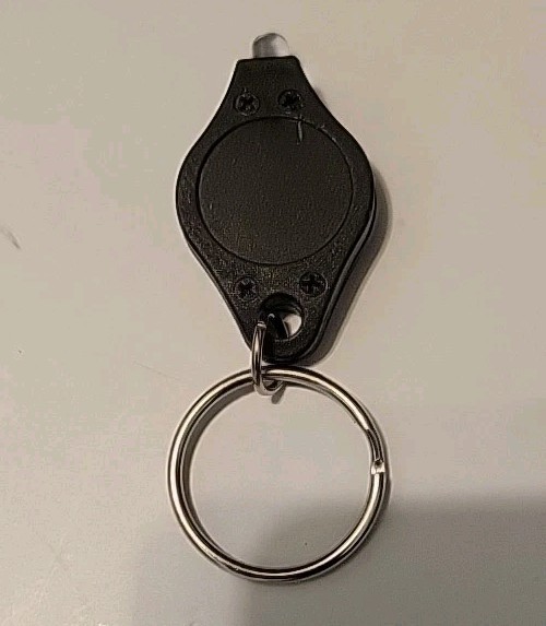 Key Ring With LED Light (BLACK) 5 Pack / No Box