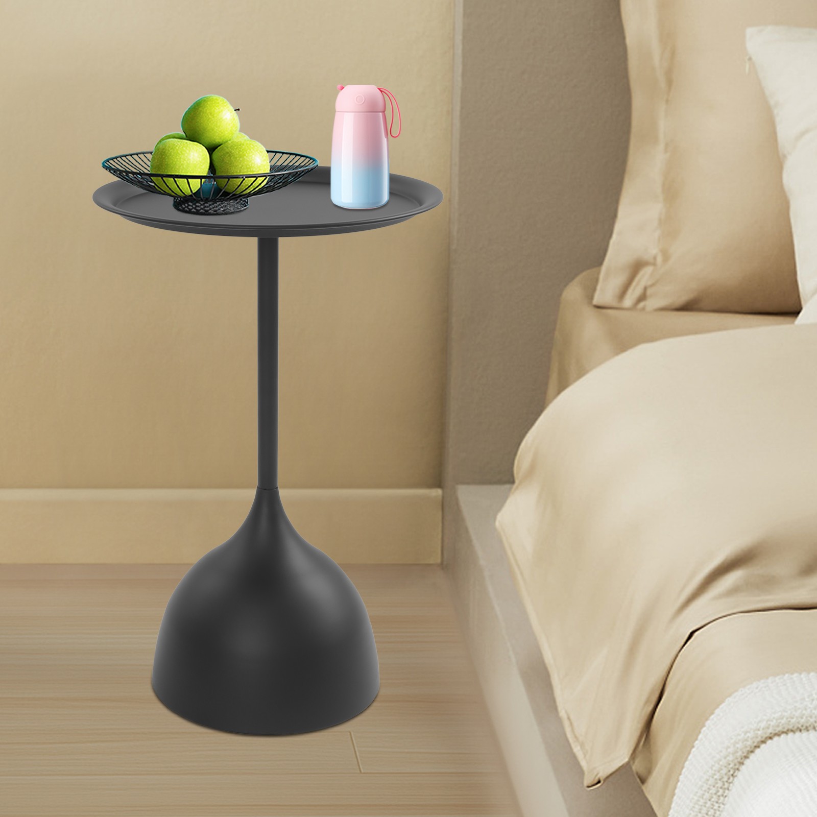 Modern Round Side Table Coffee Table Metal Sofa BedSide Table Bedroom LivingRoom