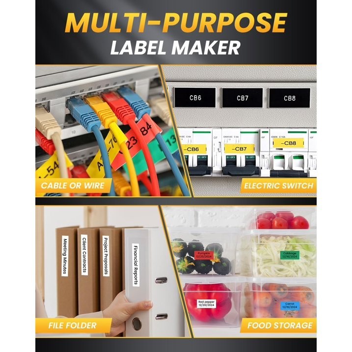Industrial Label Maker, Label Maker Machine, E1000 PRO Heat Shrink Label Maker