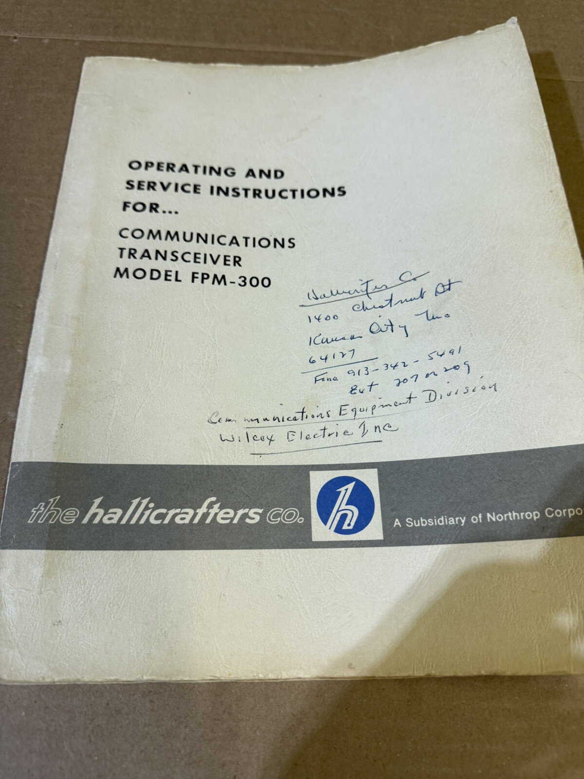 Hallicrafters Model FP-300 User Manual