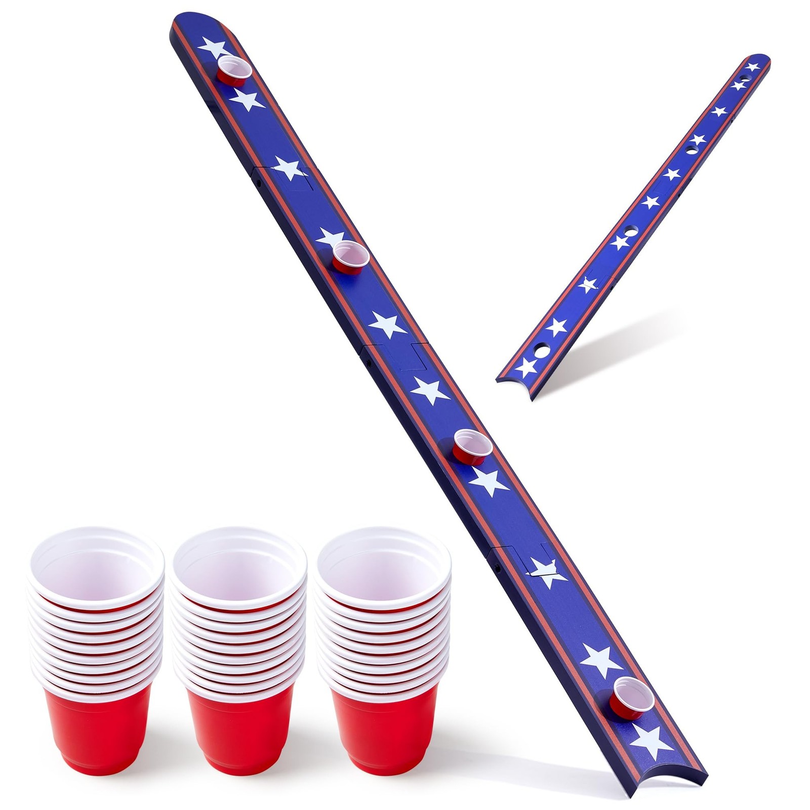 Neoflavie 5 FT Shot Board,Unique Head-Tail Connection Design,4 Person Shot Ski