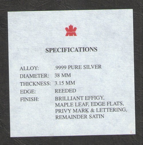 2004 Silver Maple Leaf Monkey Privy With COA - Only 25,000 Worldwide - 1oz.💥💥