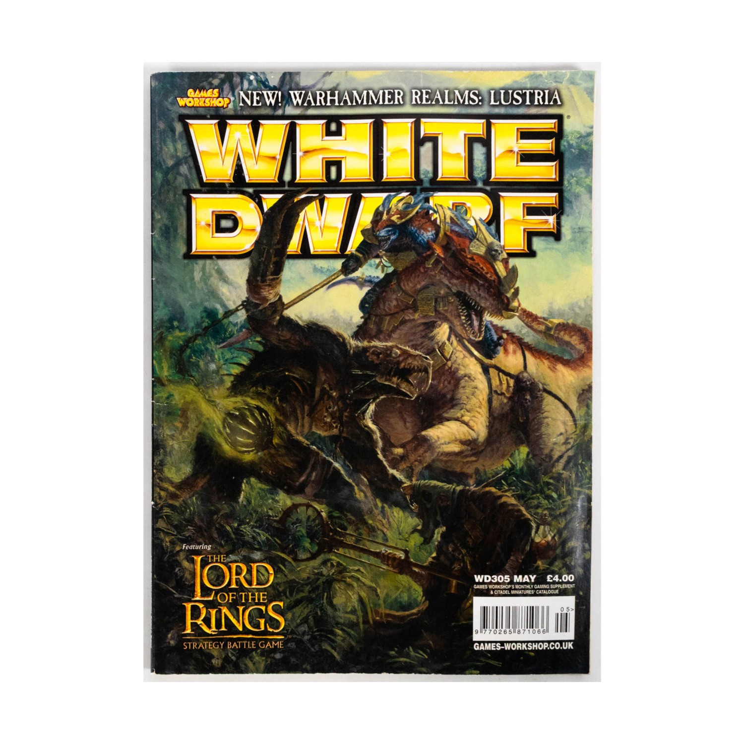 GW White Dwarf UK #305 "New! Warhammer Realms - Lustria" Mag EX