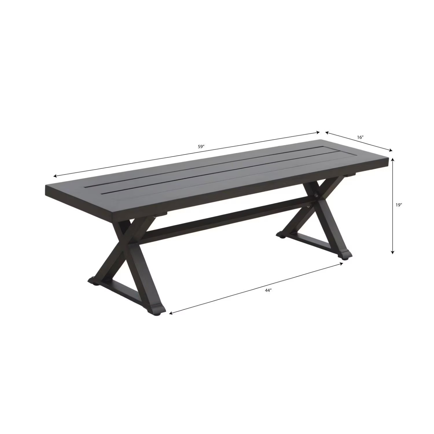 Brooklyn 5 Pc Aluminum Dining Set 59 Inch Square Table in Multi Brown by Darlee