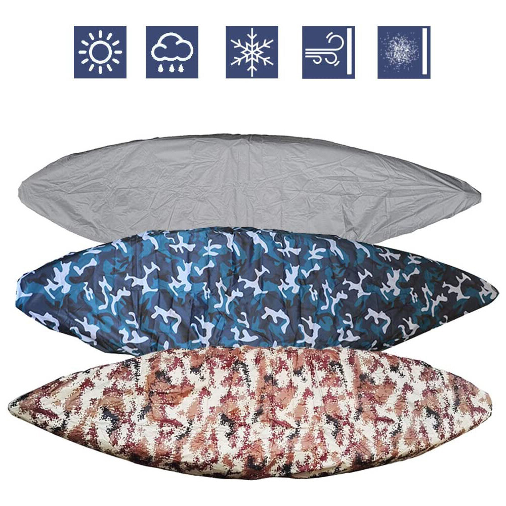 6.9-16.4ft Waterproof Kayak Canoe Cover 210D UV50+ Shield Fishing Boat Protector