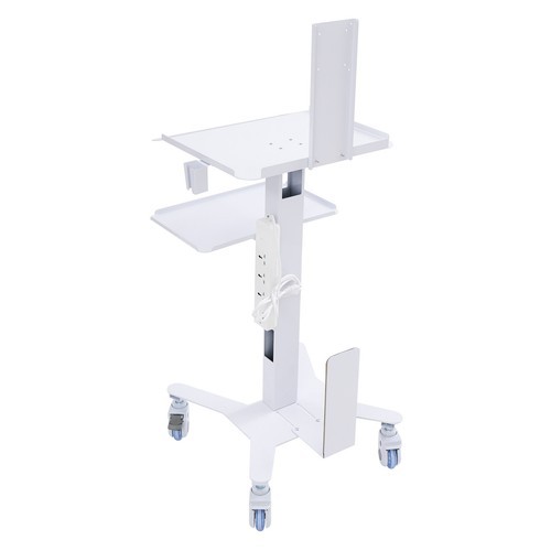 Adjustable Rolling Computer Cart Hospital Beauty Spa Trolley Cart Rolling Cart