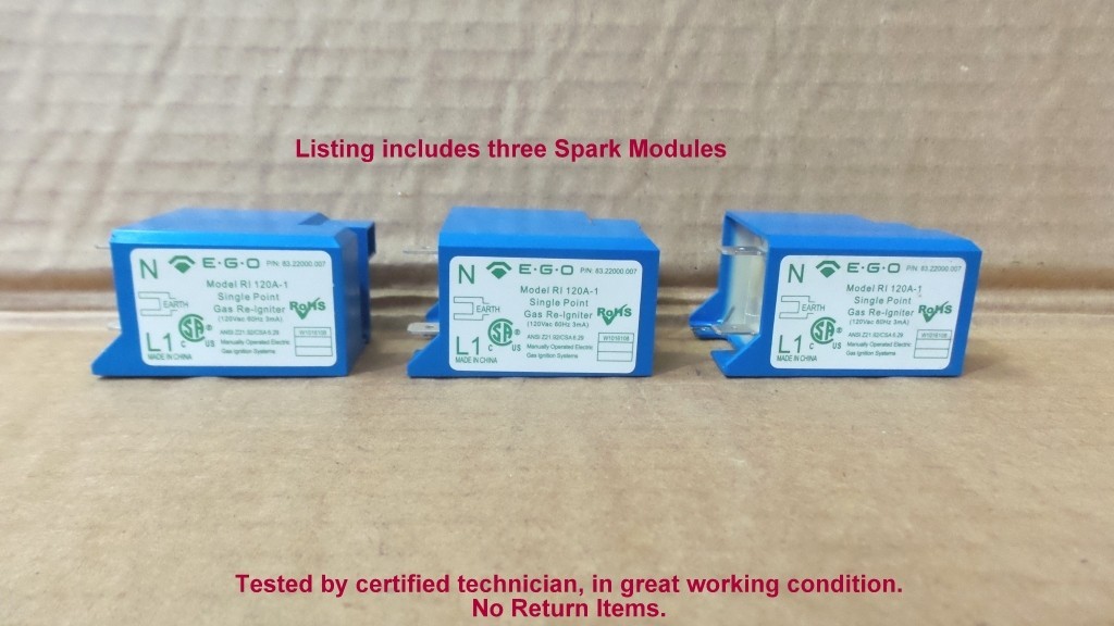 BlueStar 729204 Spark Modules Lot, RI 120A-1 (Three Pack)