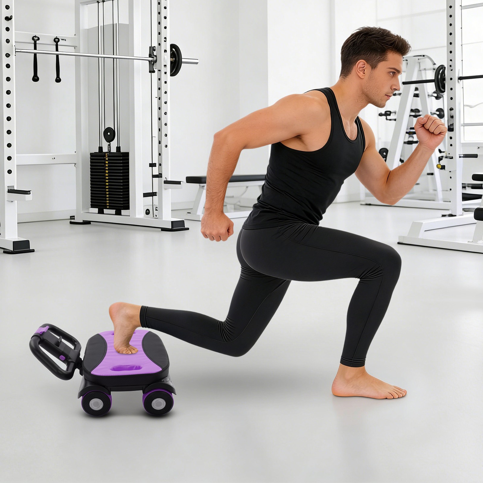 AB Roller Wheel Four-Wheel Elbow Support Abdominal Roller Abdominal Roller 150kg