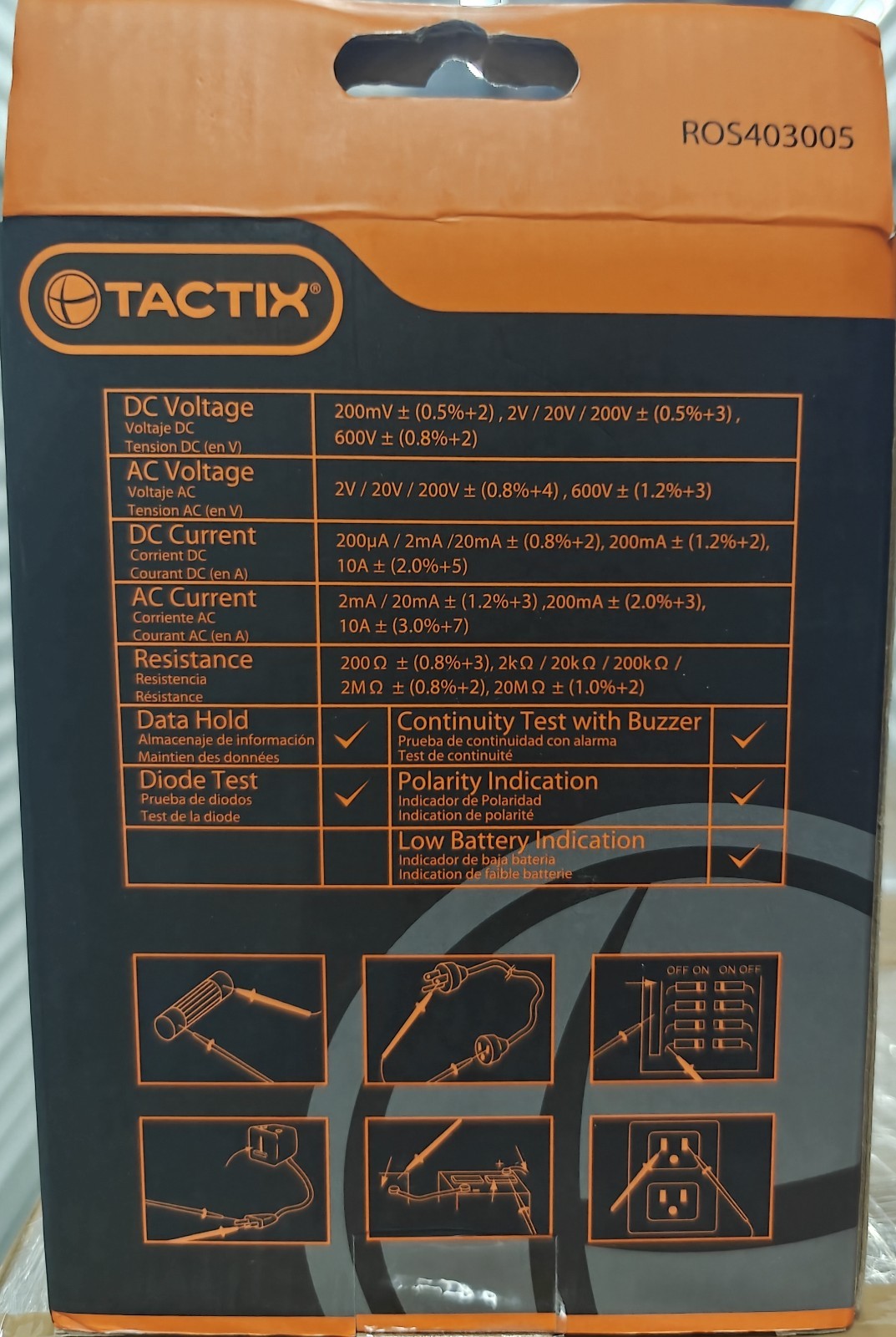 Tactix Digital Multimeter Ros403005