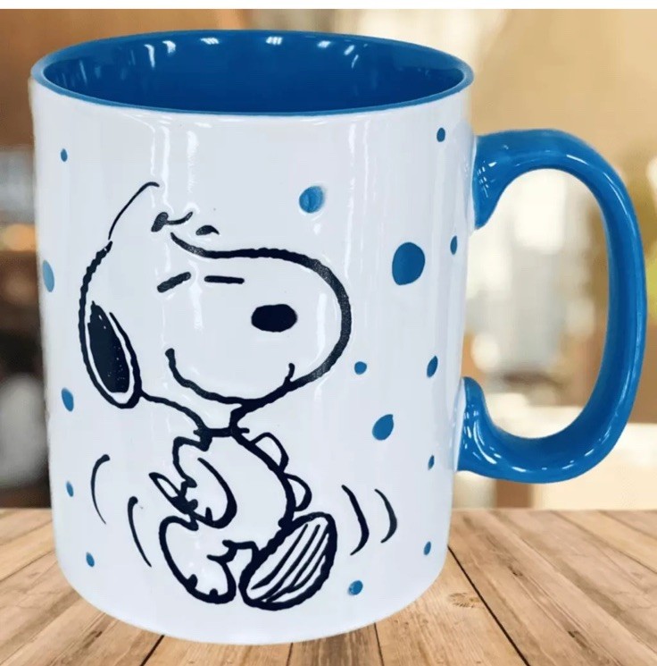 Adorable Peanuts Snoopy Joy Rain 15 Oz Mug / Cup Great Gift