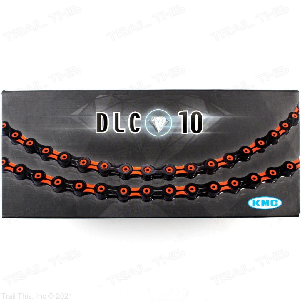 KMC DLC 10 116L Orange & Black 10-Speed Bike Chain for Campagnolo SRAM Shimano