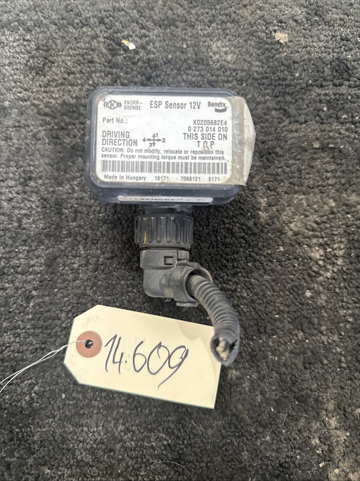 BENDIX KNORR-BREMSE ESP SENSOR 12V K0205682E4