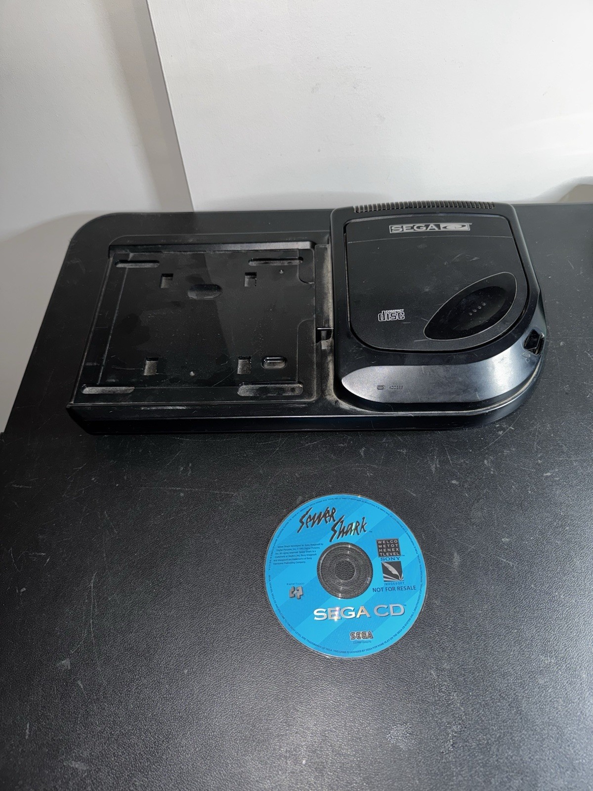 Sega CD Model 2 Console Only NOT WORKING Includes Sewer Shark Game