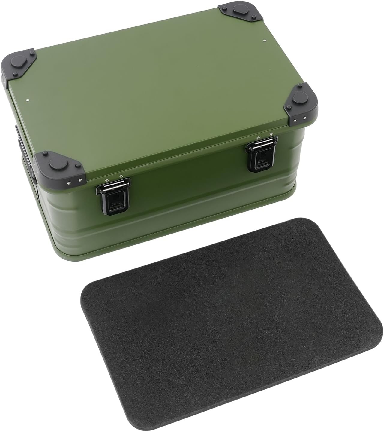 Storage Box, 13.21 Gal Metal Cargo Case,for Logistics, Storage, Camping