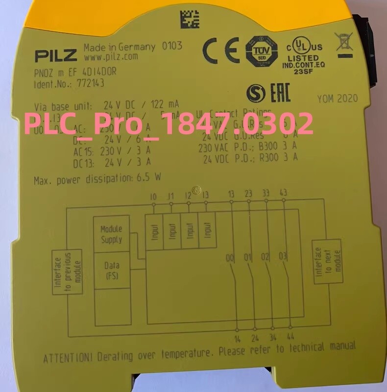 772143 1PCS Brand New pilz 772143 PNOZ m EF 4DI4DOR  Fast delivery