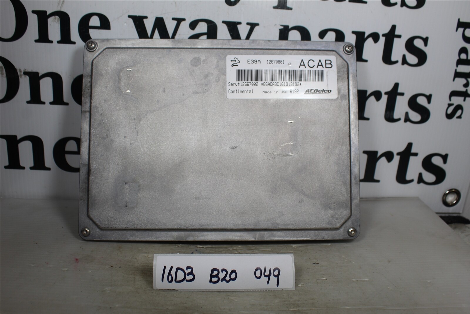 12667002 Chevrolet Impala 2017-2019 Engine Control Unit ECU Module 16D3 049 B20