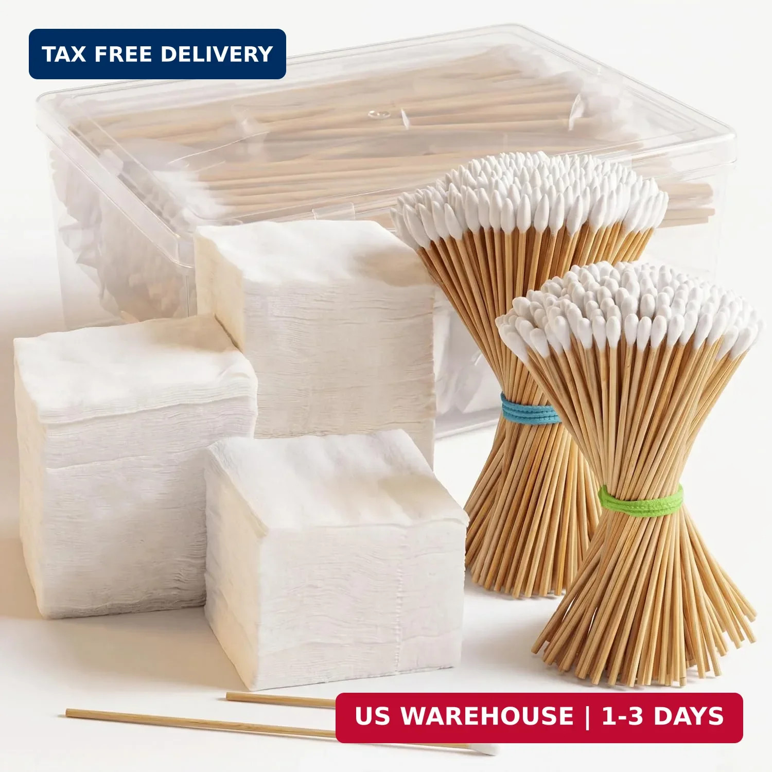 400 Pcs Gun Cleaning Patches + 200 Pcs Gun Cleaning Swabs, Gun Cleaning Supplies