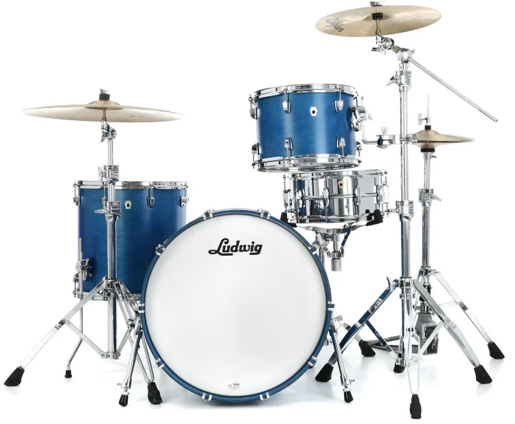 Ludwig NeuSonic 3-piece Shell Pack - Satin Royal Blue