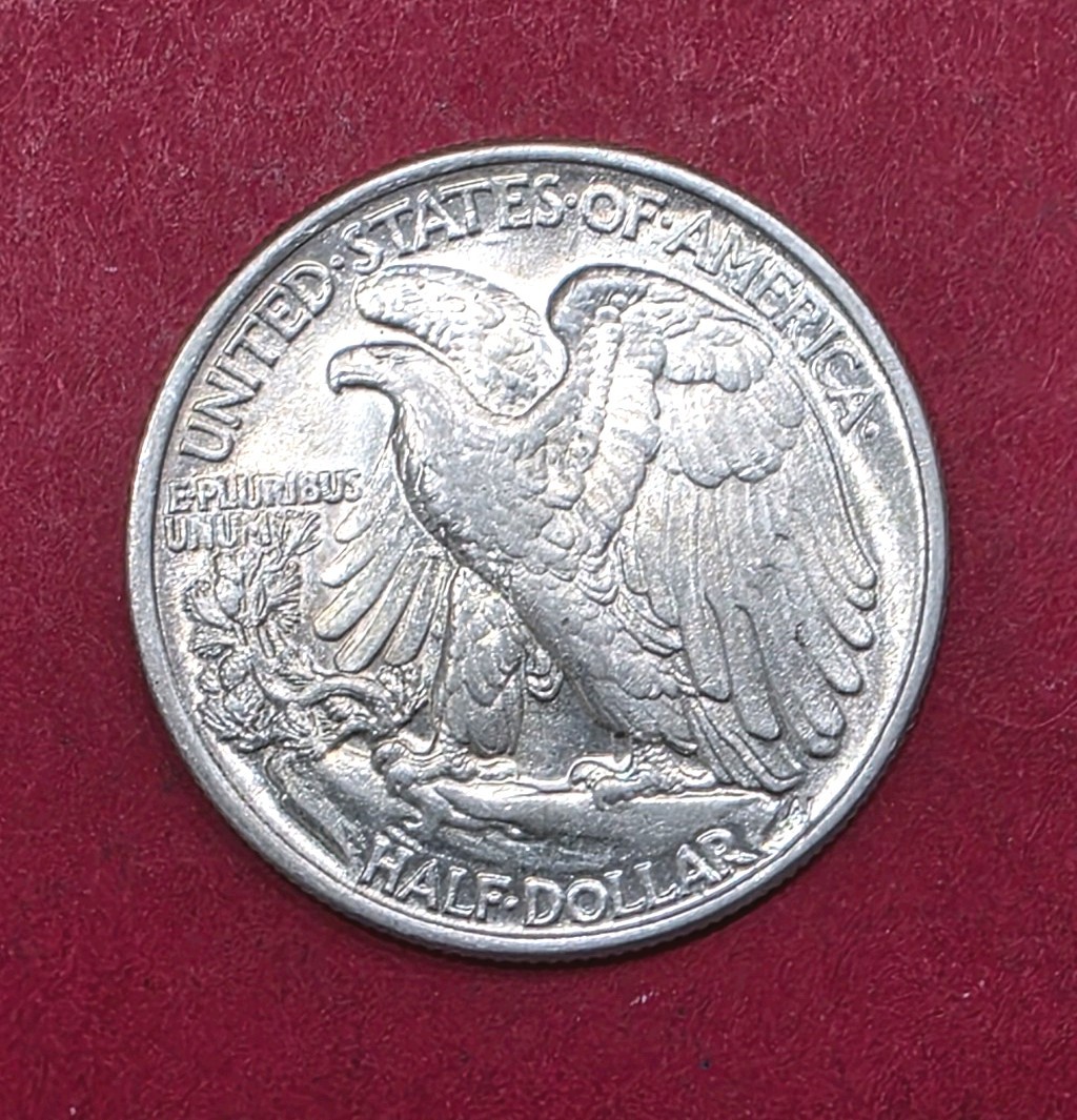 1947-P Walking Liberty Half Dollar Double Die Reverse High MS Condition.