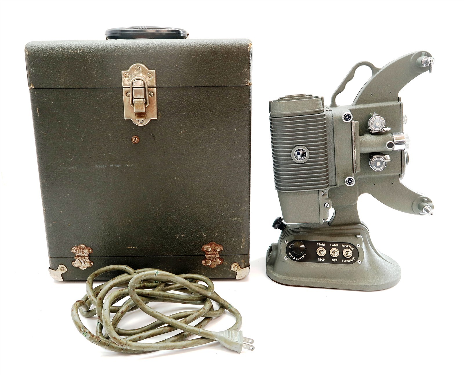 Antique DeJUR 8mm Film Projector Model 750 with Hard Shell Storage Case ~ WORKS