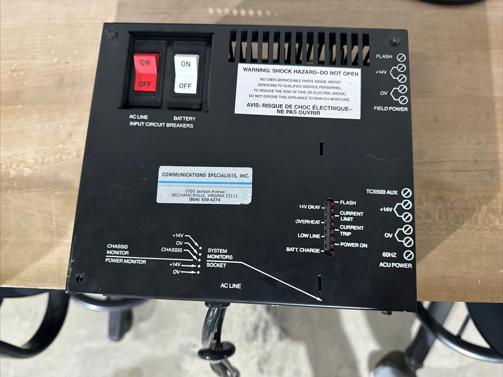 Rauland Borg Responder II Power Supply - NCS2040