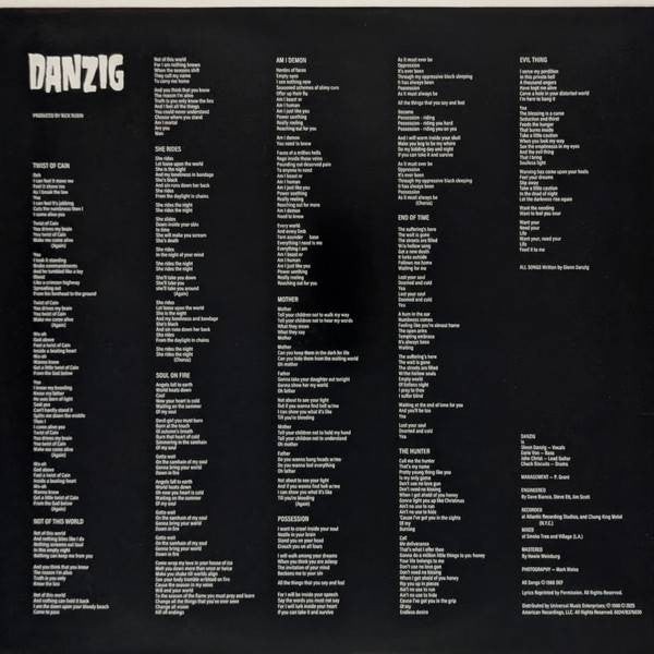 Danzig - Self-Titled | Ltd White Vinyl LP | RSD Essentials