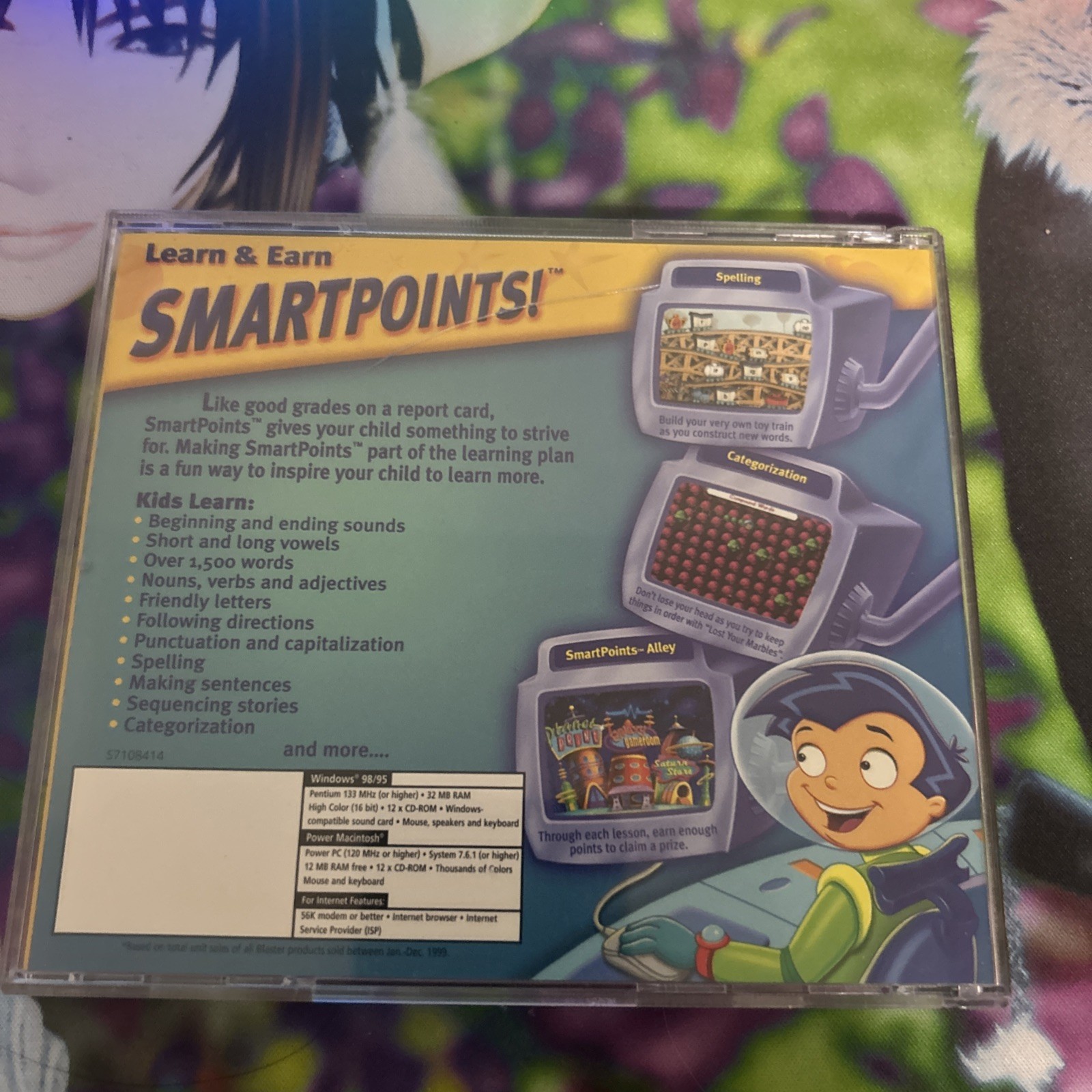 Reading Blaster For 2nd Grade PC MAC CD kids learn problems fractions