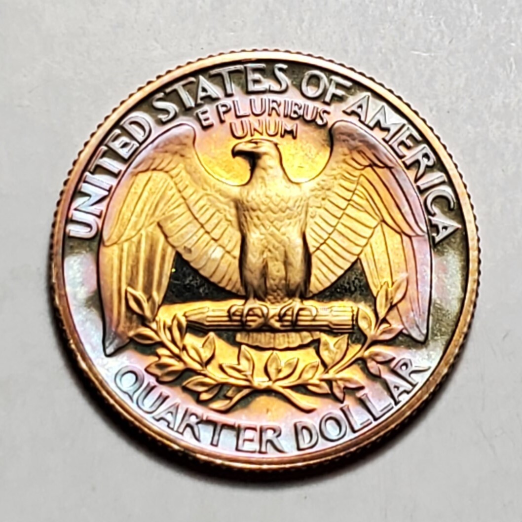 TONED 1980 S WASHINGTON QUARTER PROOF UNC #C2873