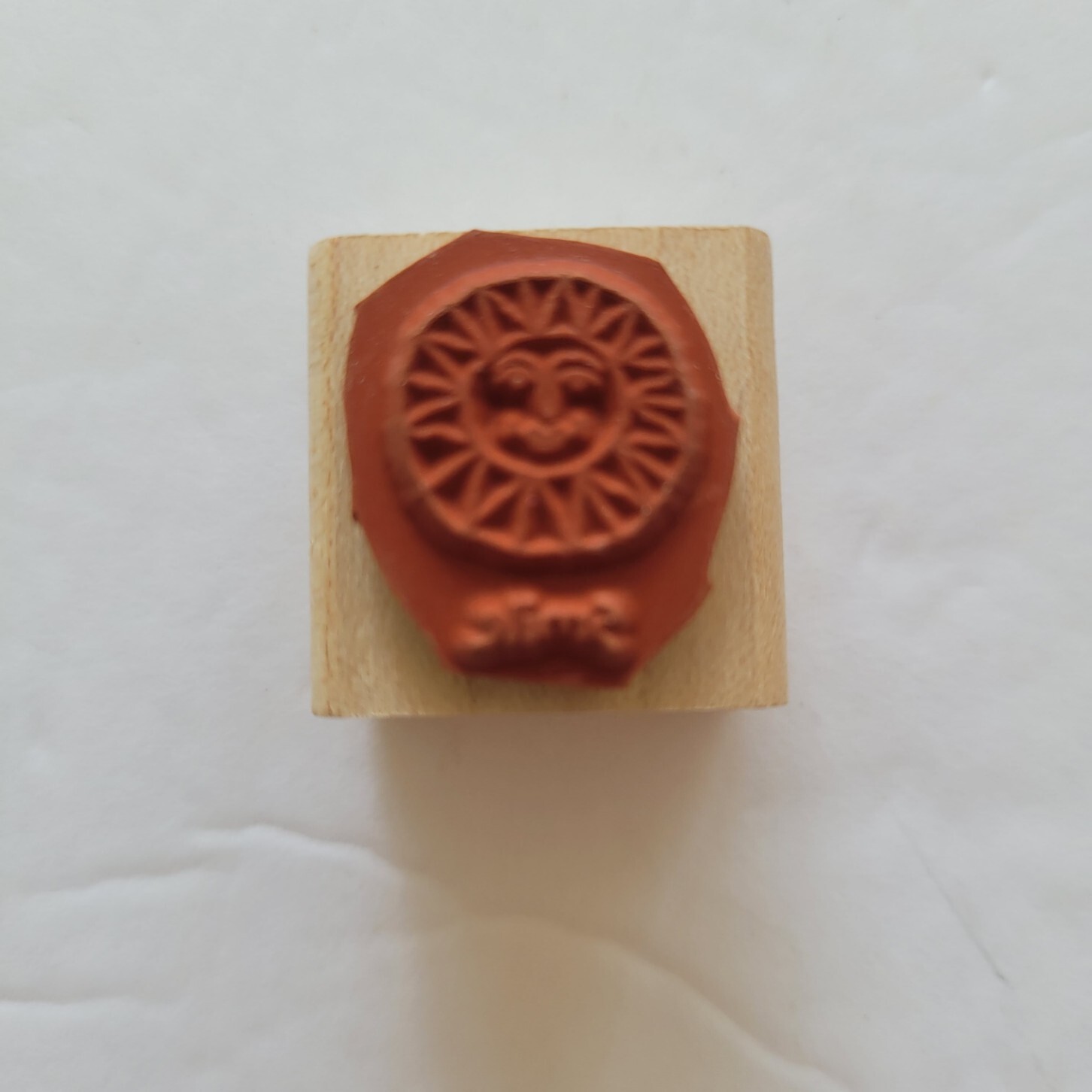 Smile Sun Mounted Rubber Stamp Stampin Up