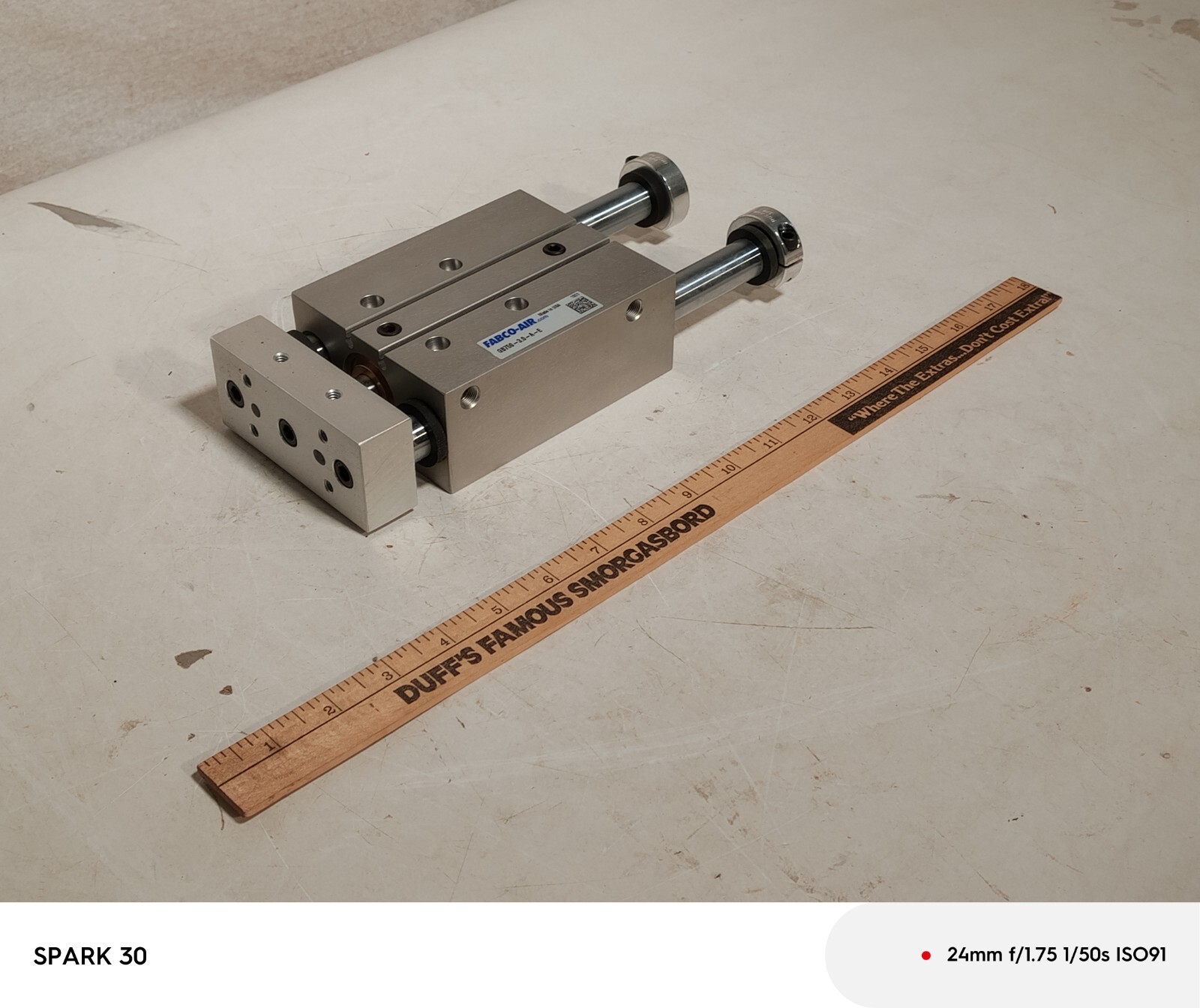 Fabco GB750-3.0-A-E Linear Slide, Interchangeable Block Style Thruster, 3" Str.