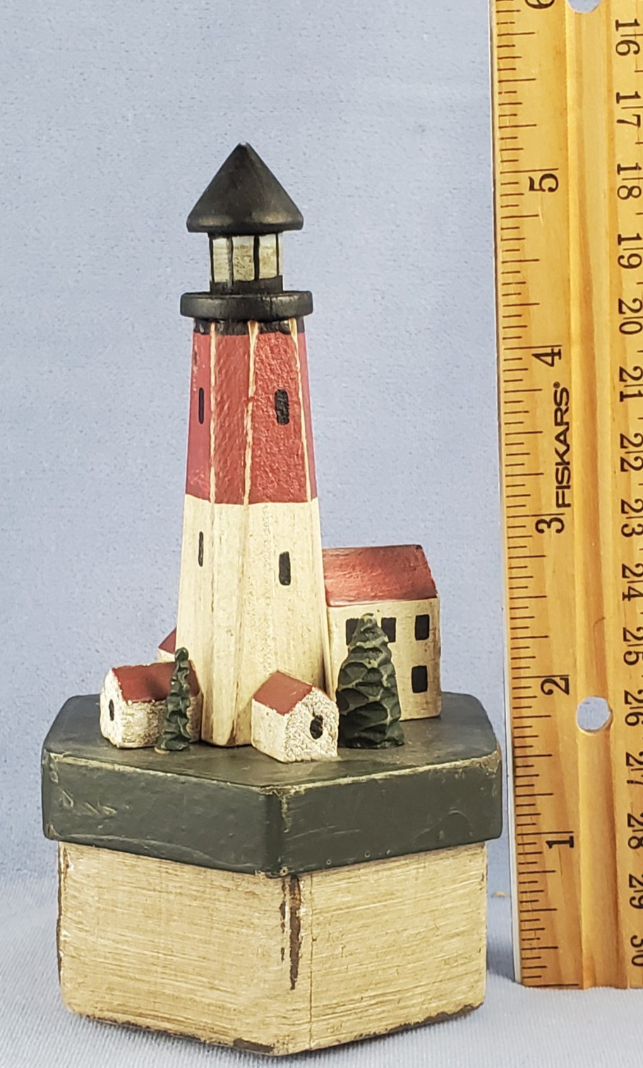 LIGHTHOUSE TRINKET BOX Hexagon-shape Base – Heavy Paperboard