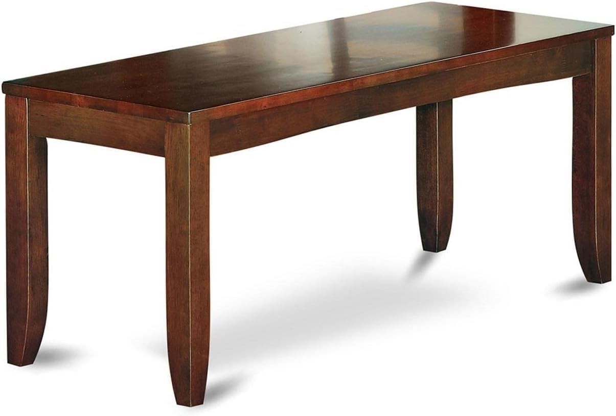 LYB-ESP-W Lynfield Dining Room Bench W/ Solid Wood Seat 52x15x18 Inch Espresso