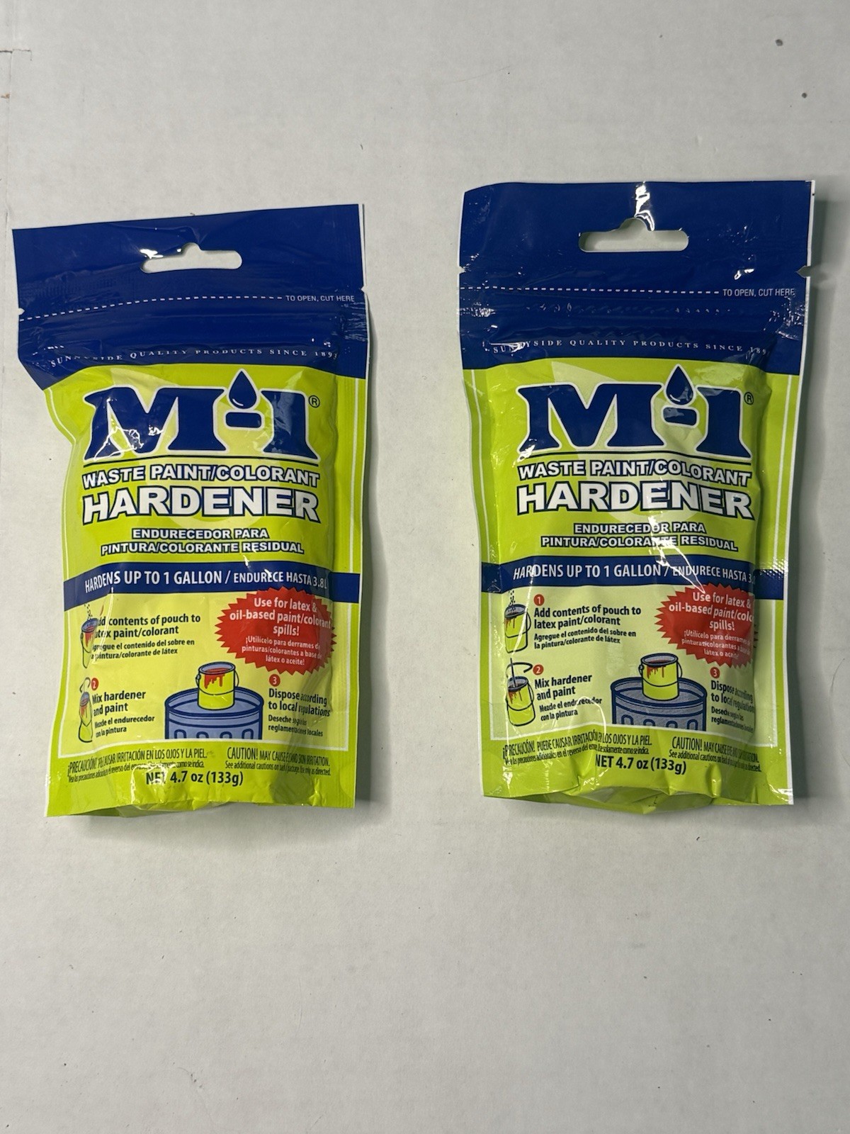 M-1 Waste Paint Hardener 4.7 oz. For 1 Gallon.-Brand New - Qty 2