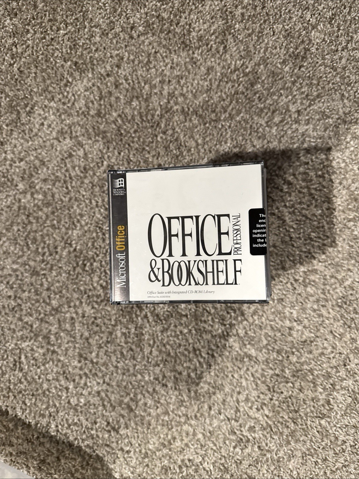 Microsoft Office Professional and Bookshelf Software CD 1994 Windows Vtg Sealed
