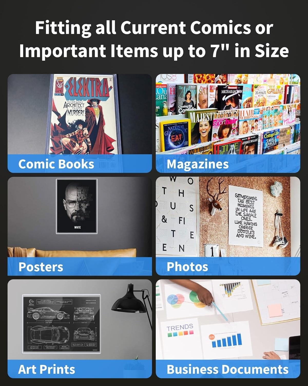Comic Book Top Loaders for Current, Toploader Hard Sleeves Holder for Comic Book