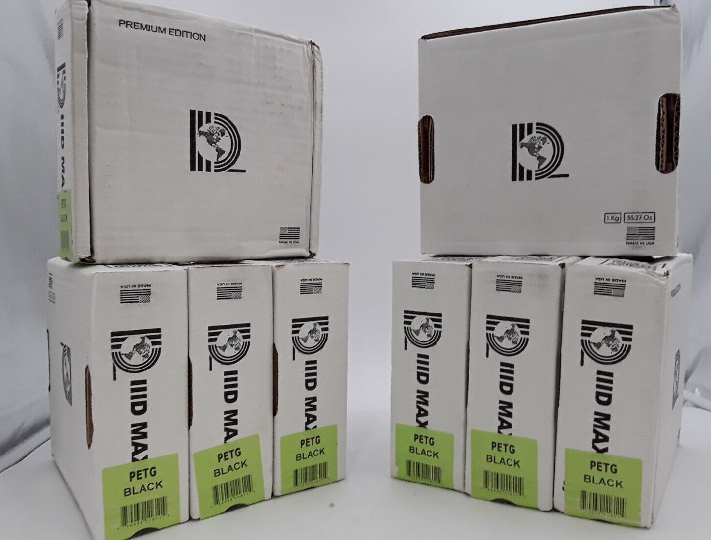 IIID PETG Filament (Black) 2.2lbs 8 pack