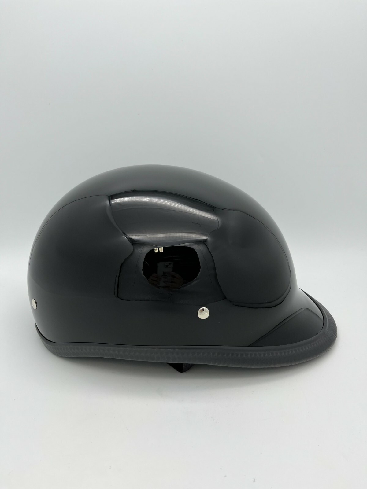 Daytona Hawk 1/2 Shell Helmet Quick Release Gloss Black Large Open Box
