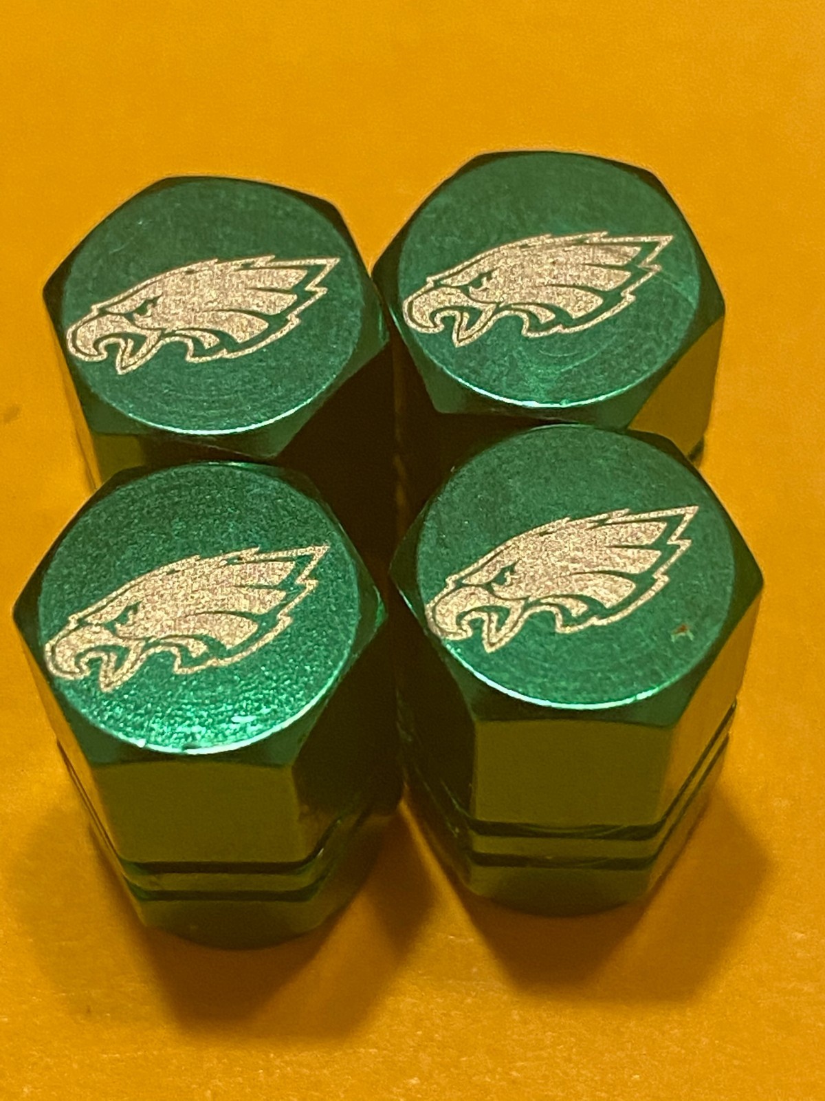 Philadelphia Eagles Tire Valve Stem cap Covers 4 Pc set,  FREE ?