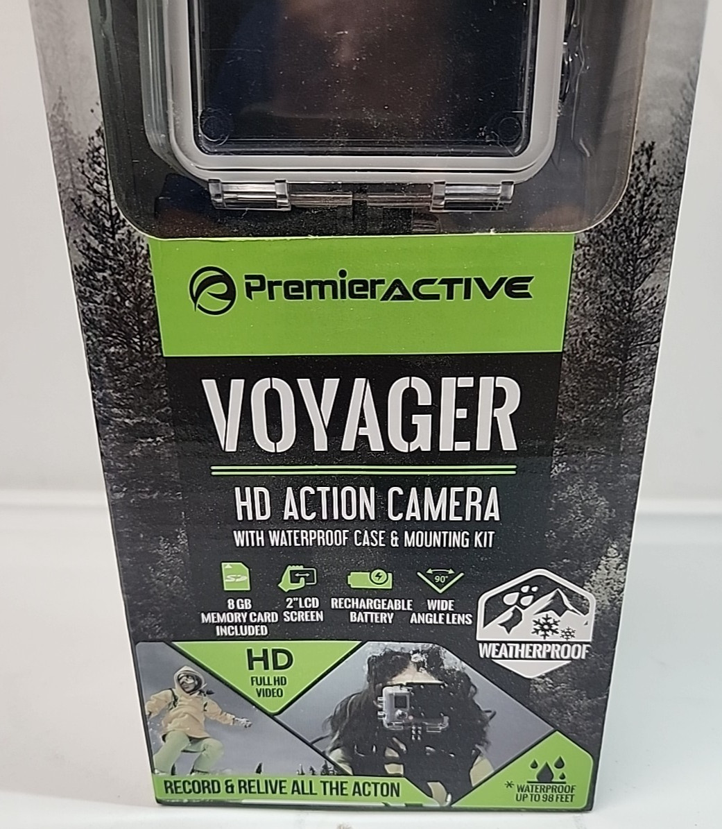 Premieractative Voyager HD Action Camera & Waterproof Case & Complete Action Kit
