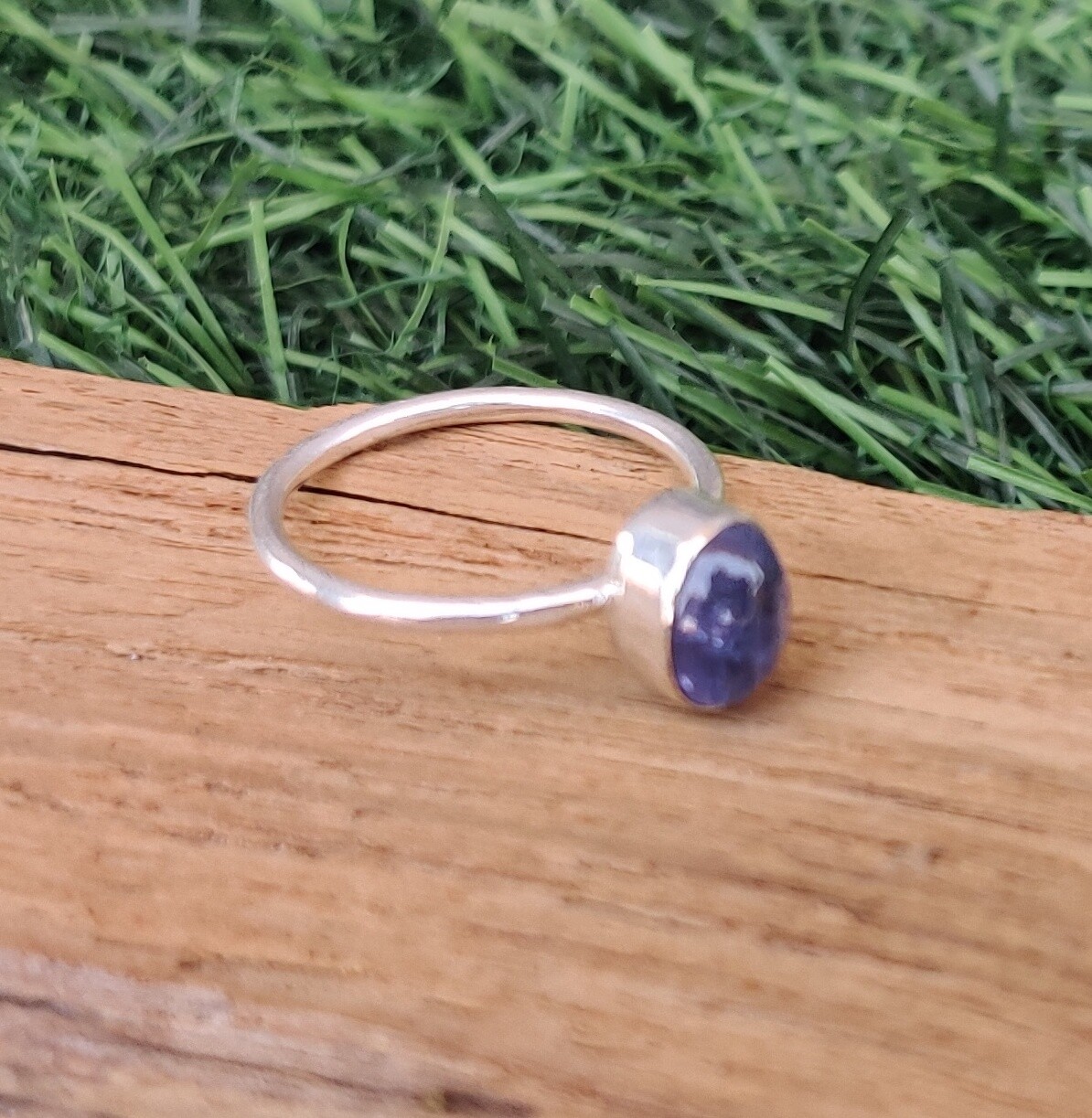 Blue Tanzanite Gemstone Handmade 925 Sterling Silver Jewelry Ring All Size SR51
