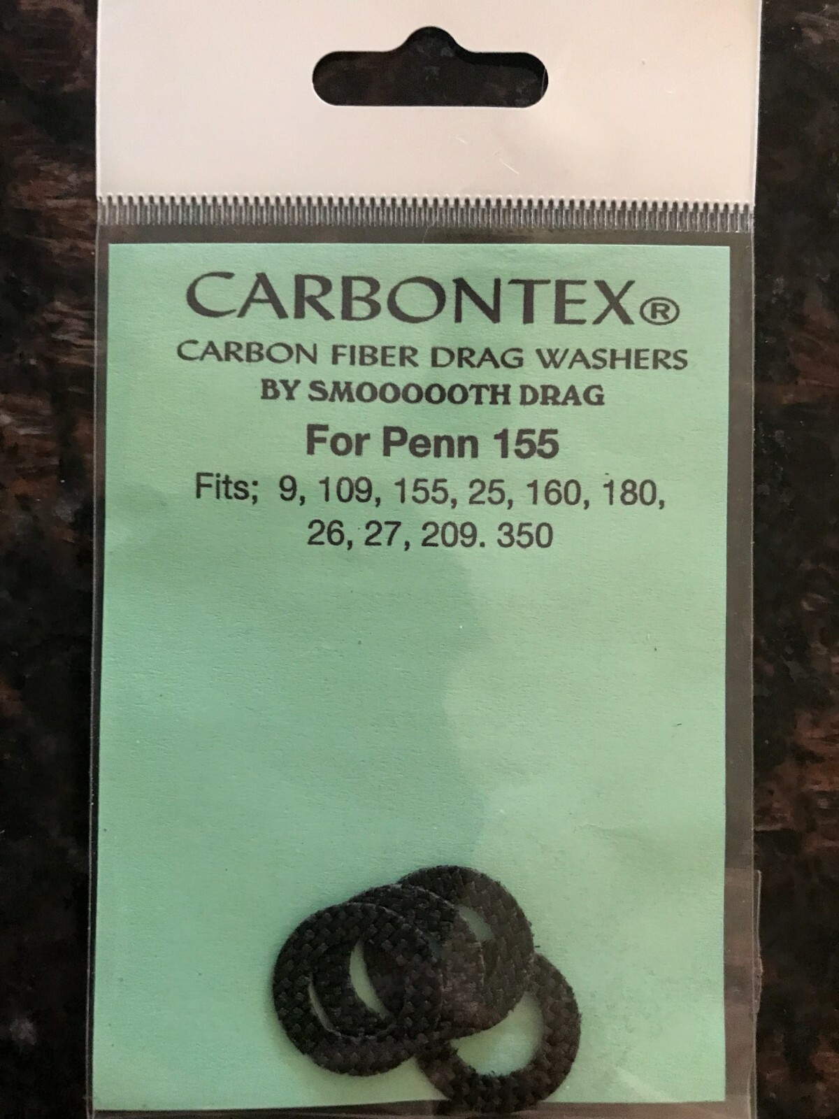 PENN 155, 9, 109, 25, 160, 180, 209 & 350  CARBONTEX WASHERS W/BONUS DELRIN
