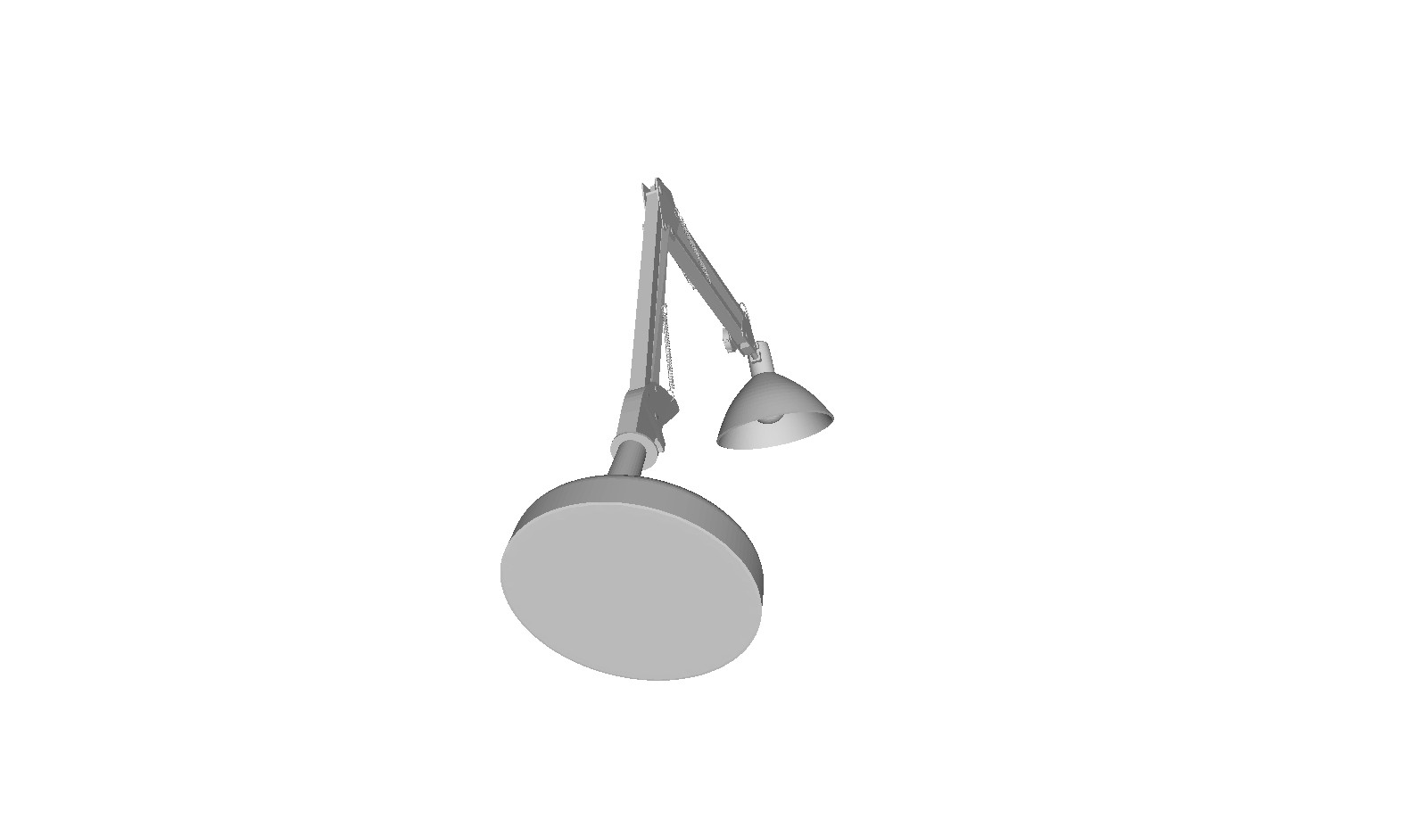 Printle Object Anglepoise Desk Lamp--Modern Light Figure for Dioramas Train Sets
