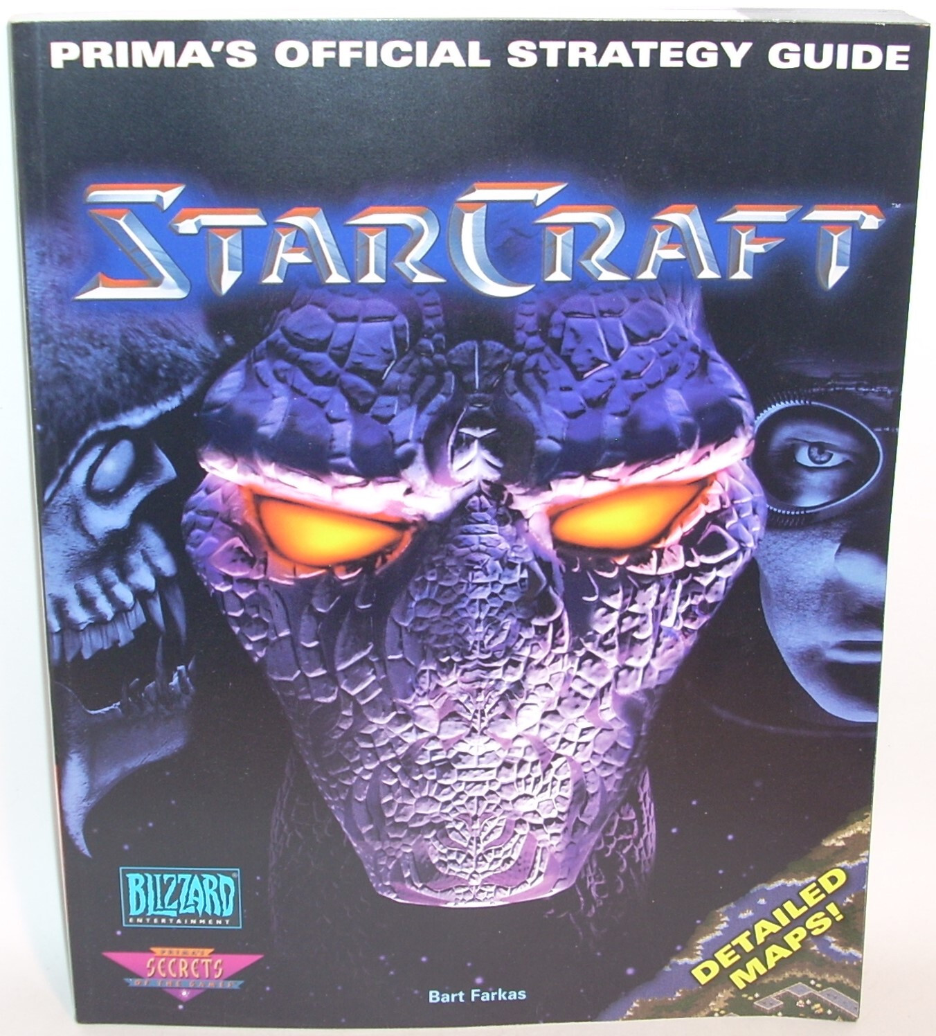 STARCRAFT Official Strategy Guide w/ Maps 1998 Prima PC Rick Barba Blizzard Game