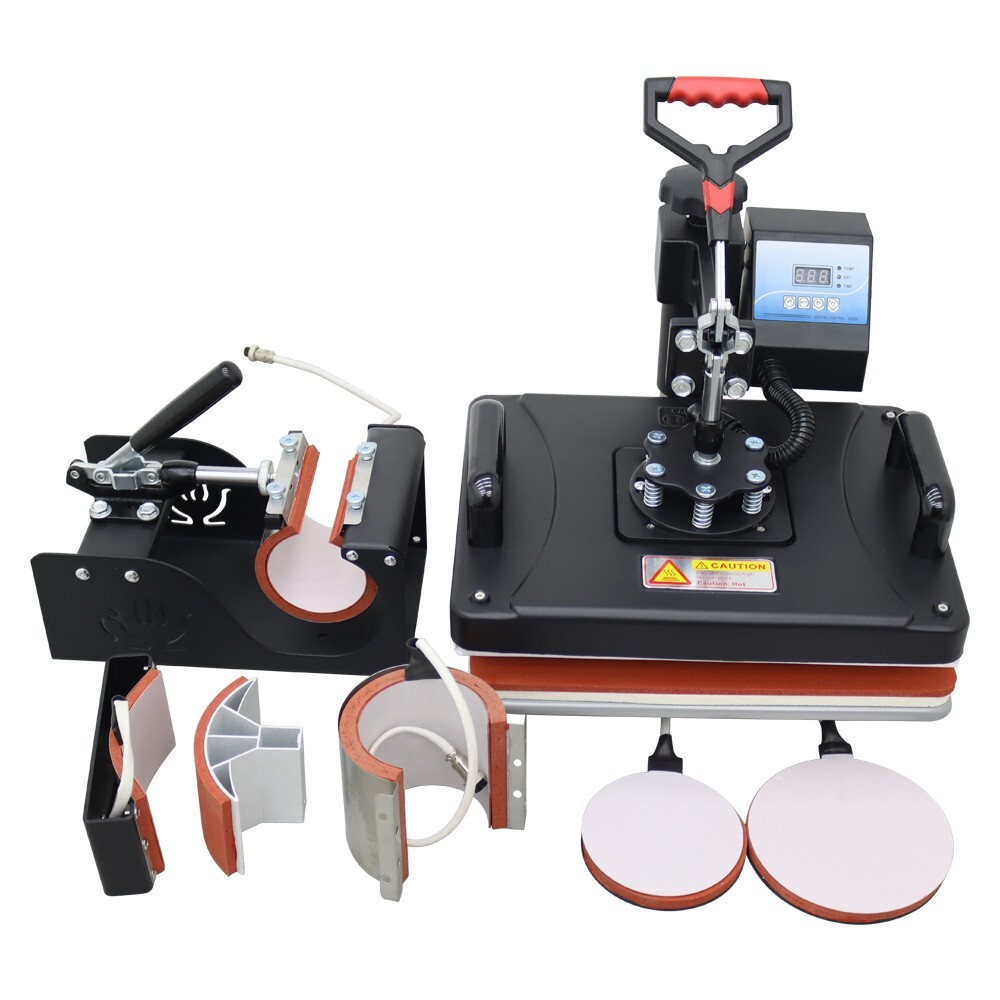 6in1 Multi-function Heat Press Machine Upgraded Multifunctional Professional Di