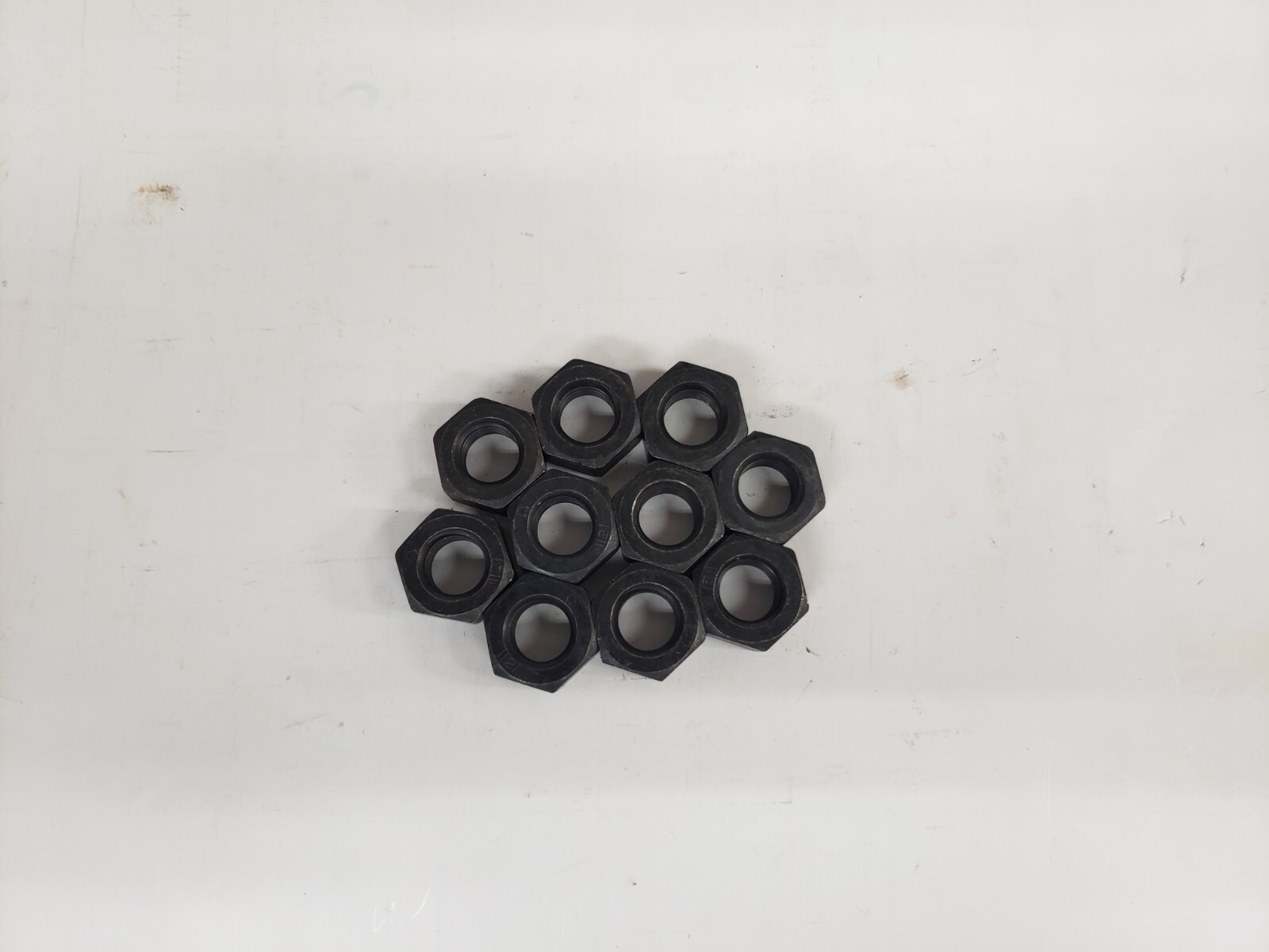 Pk/10 McMaster 934 M12 x 1.75 Coarse Thread Hex Nut Class 12 Hex Nut Black Oxide