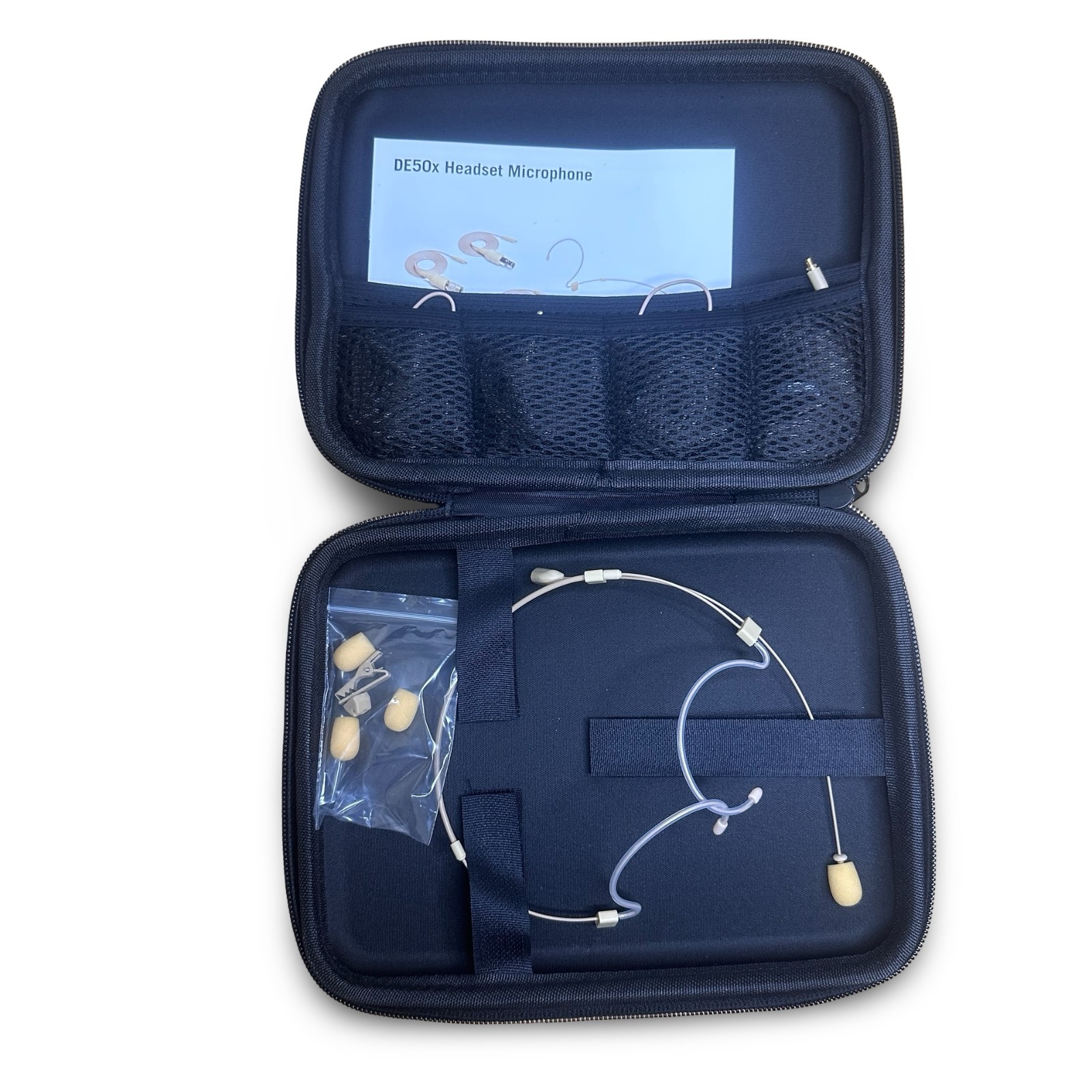 Samson DE50x Headset Microphone Beige Omnidirectional New Open Box w/ Case