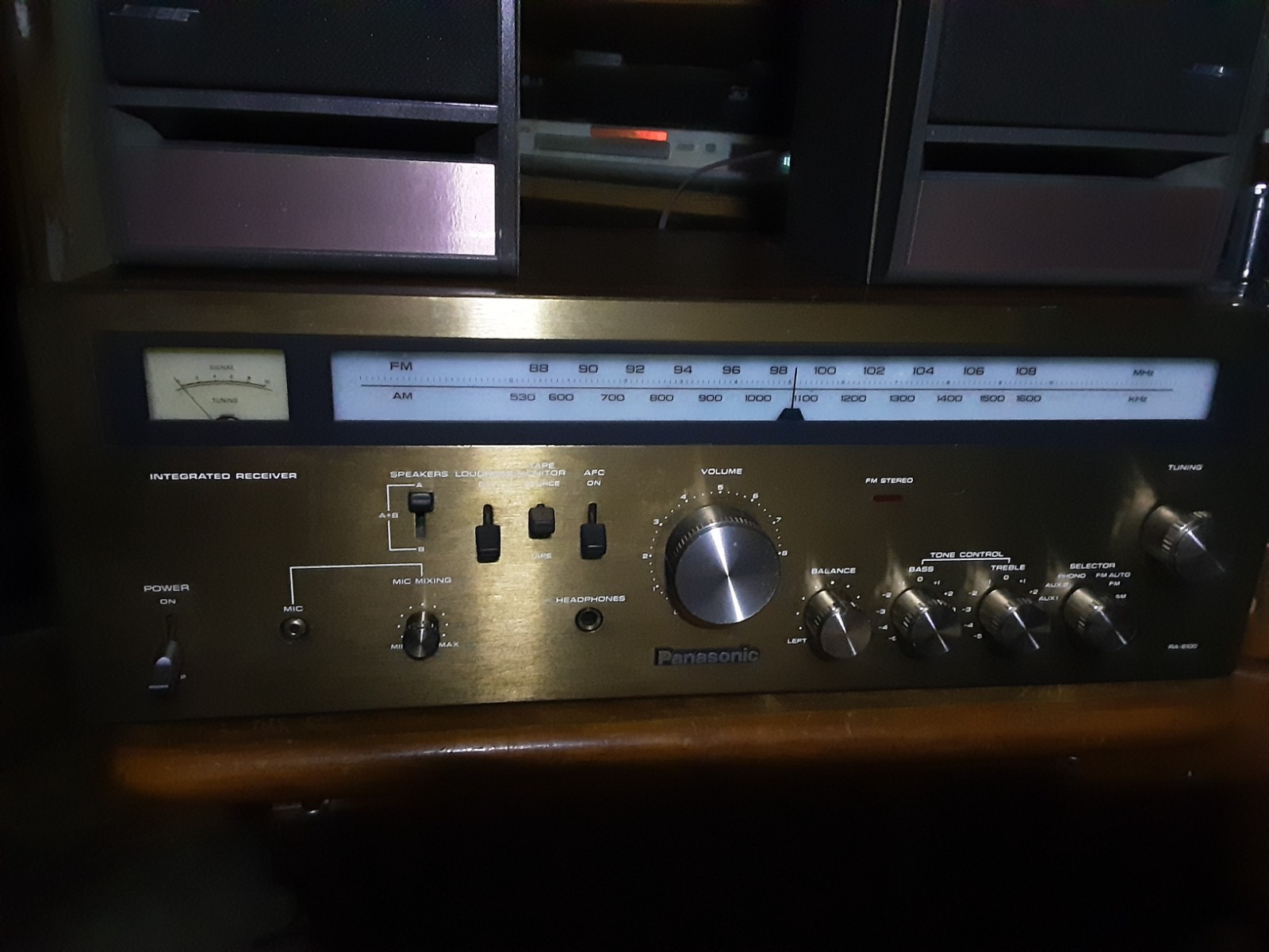 Vintage Panasonic RA-6100 Integrated Receiver TESTED WORKING